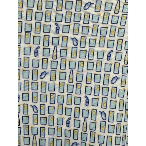 Peter Millar Summer Comfort Men's XL Short Sleeve Polo Shirt Cocktail Pattern - Picture 4 of 9